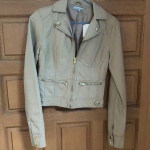 Tan bomber jacket